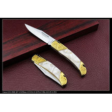 Cuchillos de acrílico de oro del arte de la manija (SE-131)